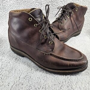 Filson Uplander Chukka Boots Brown Leather Men's 9 EE‎ Moc Toe 904